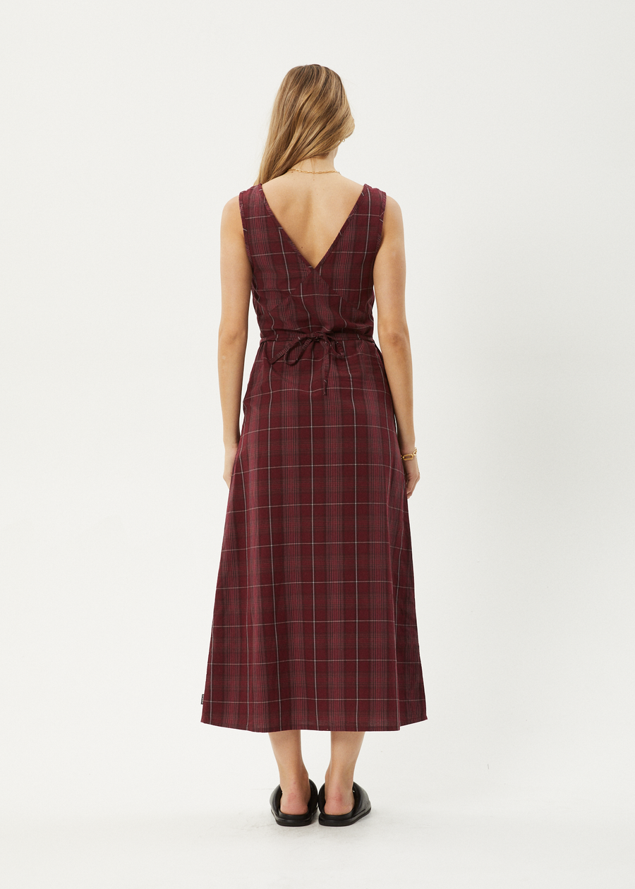AFENDS Womens Eboni - Maxi Dress - Port