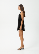 AFENDS Womens Amaya - Halter Playsuit - Black - Afends womens amaya   halter playsuit   black 