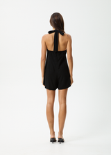AFENDS Womens Amaya - Halter Playsuit - Black - Afends womens amaya   halter playsuit   black 