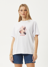 AFENDS Womens Dixie - Oversized Tee - White - Afends womens dixie   oversized tee   white