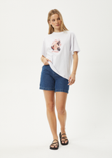 AFENDS Womens Dixie - Oversized Tee - White - Afends womens dixie   oversized tee   white