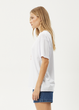 AFENDS Womens Dixie - Oversized Tee - White - Afends womens dixie   oversized tee   white