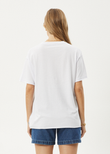 AFENDS Womens Dixie - Oversized Tee - White - Afends womens dixie   oversized tee   white