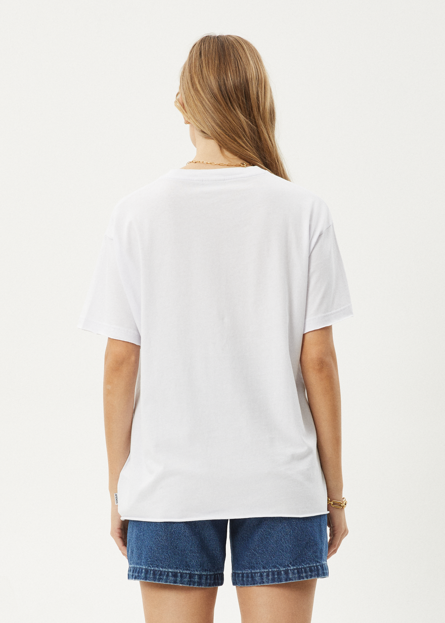 AFENDS Womens Dixie - Oversized Tee - White