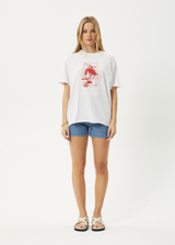 AFENDS Womens Rodeo - Oversized Tee - White - Afends womens rodeo   oversized tee   white