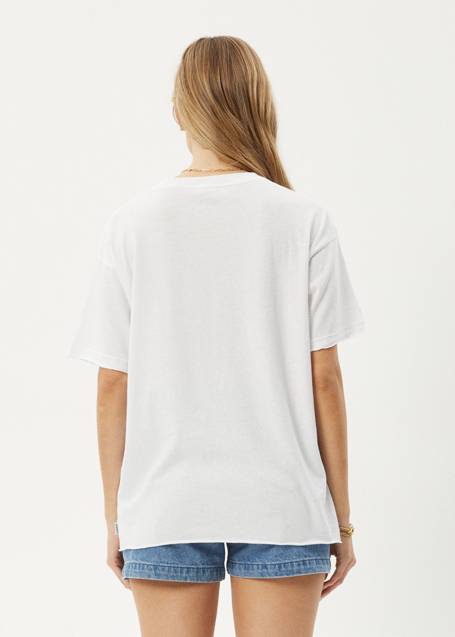 AFENDS Womens Rodeo - Oversized Tee - White