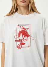 AFENDS Womens Rodeo - Oversized Tee - White - Afends womens rodeo   oversized tee   white