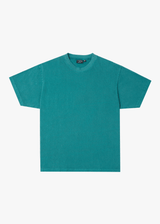 AFENDS Mens Genesis - Heavyweight Boxy Tee - Washed Pine - Afends mens genesis   heavyweight boxy tee   washed pine
