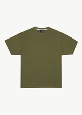 AFENDS Mens Genesis - Heavyweight Boxy Tee - Military - Afends mens genesis   heavyweight boxy tee   military