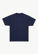 AFENDS Mens Genesis - Heavyweight Boxy Tee - Washed Deep Sea - Afends mens genesis   heavyweight boxy tee   washed deep sea