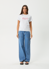 AFENDS Womens Bonfire - Regular Tee - White - Afends womens bonfire   regular tee   white