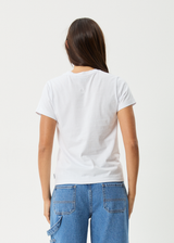 AFENDS Womens Bonfire - Regular Tee - White - Afends womens bonfire   regular tee   white