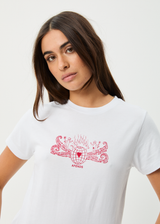 AFENDS Womens Bonfire - Regular Tee - White - Afends womens bonfire   regular tee   white