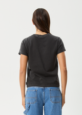 AFENDS Womens Apocalypso - Regular Tee - Stone Black - Afends womens apocalypso   regular tee   stone black