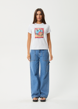 AFENDS Womens Apocalypso - Regular Tee - White - Afends womens apocalypso   regular tee   white