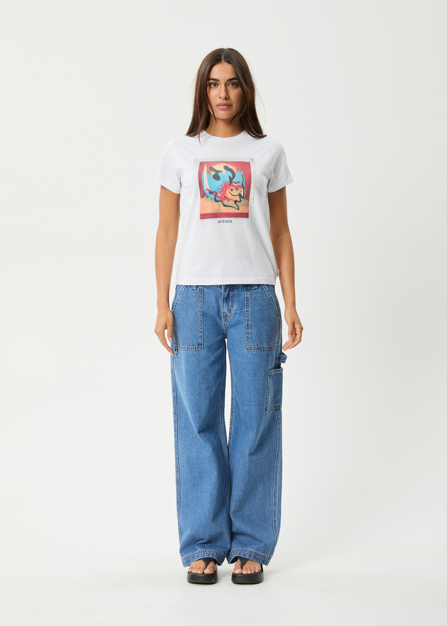 AFENDS Womens Apocalypso - Regular Tee - White