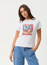 AFENDS Womens Apocalypso - Regular Tee - White - Afends womens apocalypso   regular tee   white
