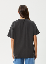 AFENDS Womens Frolic - Oversized Tee - Stone Black - Afends womens frolic   oversized tee   stone black