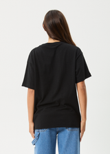 AFENDS Womens Butterfluer - Oversized Tee - Black - Afends womens butterfluer   oversized tee   black
