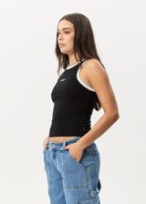 AFENDS Womens Knots - Singlet - Black - Afends womens knots   singlet   black
