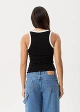 AFENDS Womens Knots - Singlet - Black - Afends womens knots   singlet   black