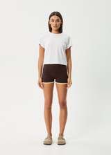 AFENDS Womens Set Fire - Knit Short - Coffee - Afends womens set fire   knit short   coffee