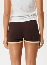 AFENDS Womens Set Fire - Knit Short - Coffee - Afends womens set fire   knit short   coffee