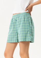 AFENDS Womens Creator - Boxer Short - Pine - Afends womens creator   boxer short   pine