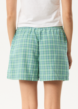 AFENDS Womens Creator - Boxer Short - Pine - Afends womens creator   boxer short   pine