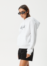 AFENDS Womens Bonfire - Hoodie - White - Afends womens bonfire   hoodie   white