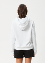 AFENDS Womens Bonfire - Hoodie - White - Afends womens bonfire   hoodie   white