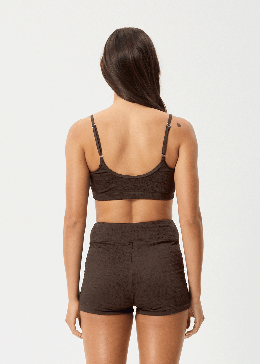 AFENDS Womens Cleo - Swim Short - Coffee