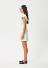 AFENDS Womens Twila - Mini Dress - White - Afends womens twila   mini dress   white