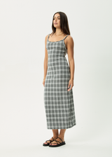 AFENDS Womens Blair - Maxi Dress - Black / White - Afends womens blair   maxi dress   black / white