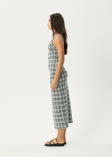 AFENDS Womens Blair - Maxi Dress - Black / White - Afends womens blair   maxi dress   black / white