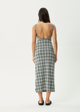 AFENDS Womens Blair - Maxi Dress - Black / White - Afends womens blair   maxi dress   black / white