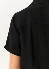 AFENDS Womens Mason - Relaxed Jumpsuit - Black - Afends womens mason   relaxed jumpsuit   black