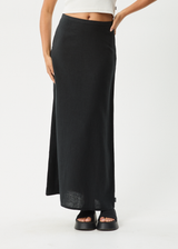 AFENDS Womens Lilo - Maxi Skirt - Black - Afends womens lilo   maxi skirt   black