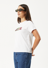 AFENDS Womens On Top -  Regular Tee - White - Afends womens on top   regular tee   white