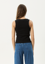AFENDS Womens Hardware -   Rib Singlet - Black - Afends womens hardware   rib singlet   black