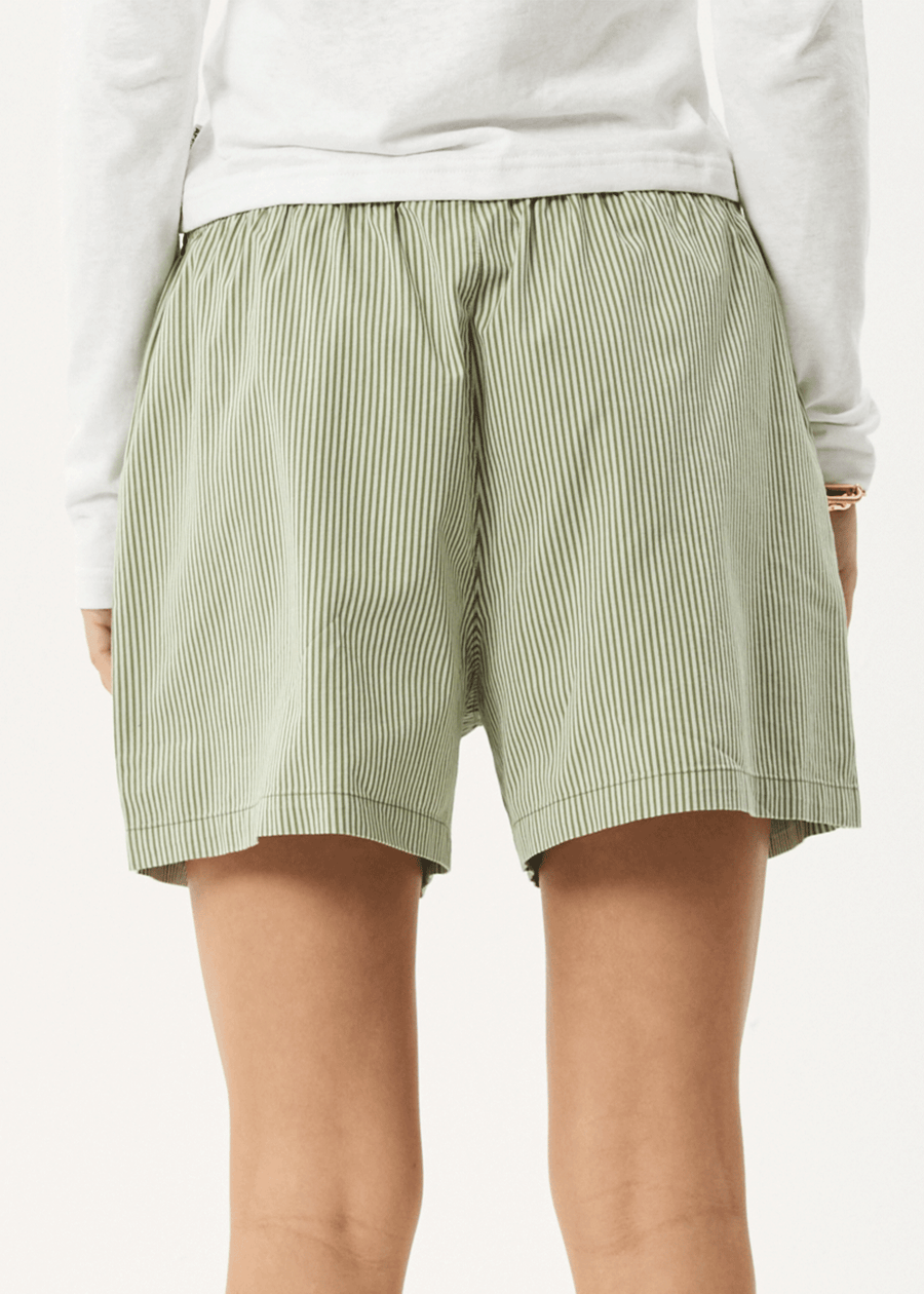 AFENDS Womens Candy - Boxer Short - Oil Green