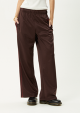 AFENDS Womens Avenue - Track Pant - Coffee - Afends womens avenue   track pant   coffee