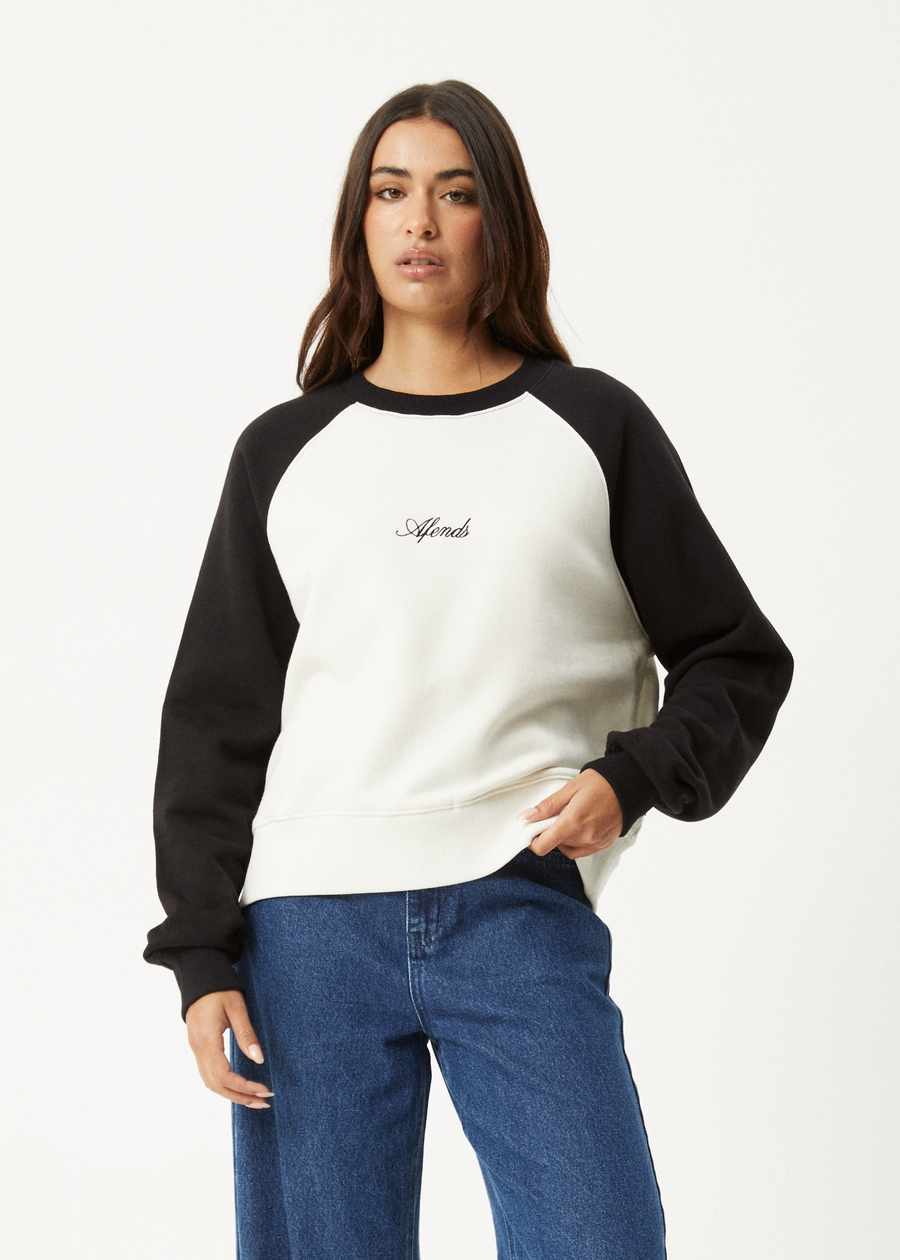 AFENDS Womens Ryan - Crew Neck Jumper - Black