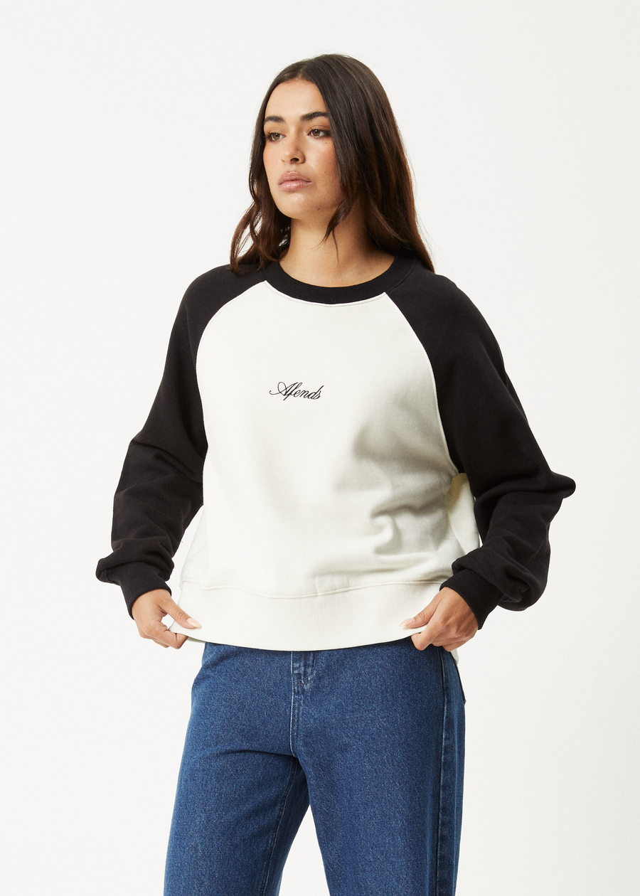 AFENDS Womens Ryan - Crew Neck Jumper - Black