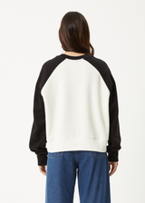 AFENDS Womens Ryan -  Crew Neck Jumper - Black - Afends womens ryan   crew neck jumper   black