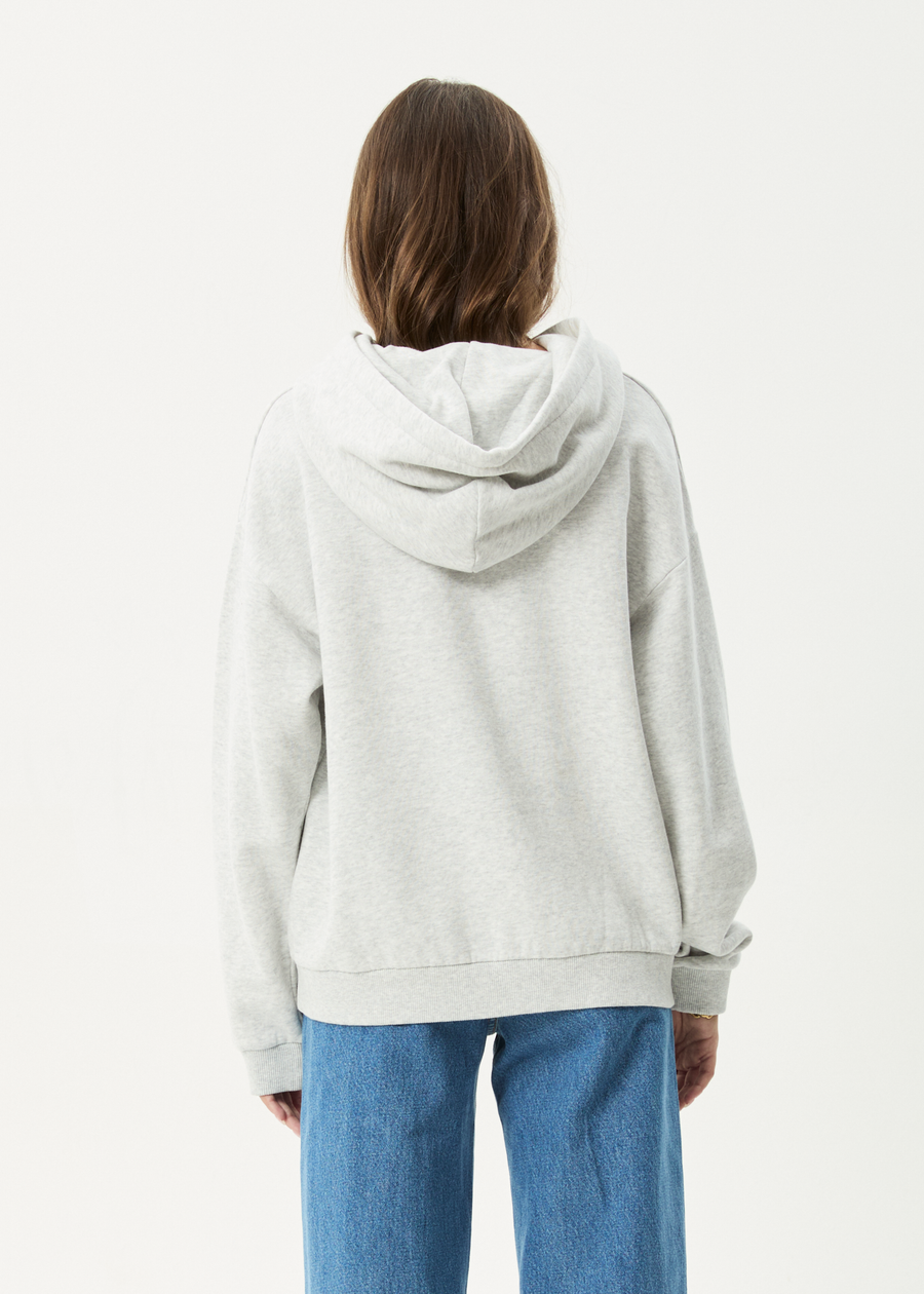 AFENDS Womens Cosmic Cow - Hoodie - Grey Marle