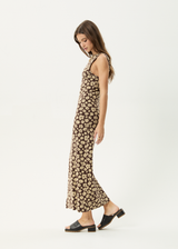 AFENDS Womens Astoria - Maxi Dress - Coffee - Afends womens astoria   maxi dress   coffee