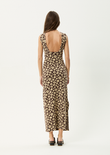 AFENDS Womens Astoria - Maxi Dress - Coffee - Afends womens astoria   maxi dress   coffee