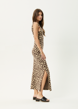 AFENDS Womens Astoria - Maxi Dress - Coffee - Afends womens astoria   maxi dress   coffee