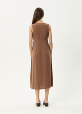 AFENDS Womens Hartley - Maxi Dress - Cinnamon - Afends womens hartley   maxi dress   cinnamon